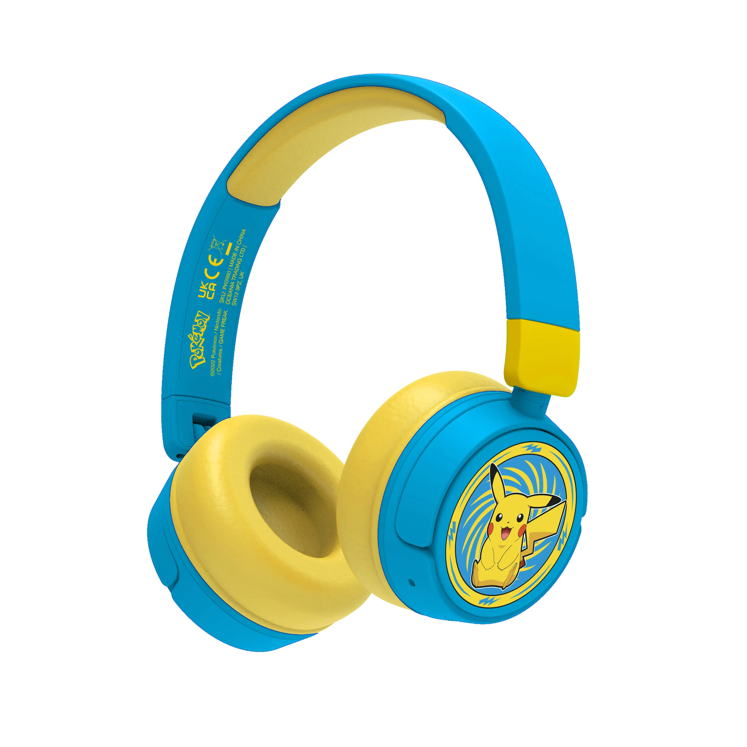 OTL Technologies Pokémon Pikachu Wireless Dla Dzieci Nauszne Niebiesko-żółty