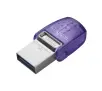 PenDrive Kingston DataTraveler microDuo 3C 128GB USB 3.2 Typ C / USB 3.2 Fioletowy