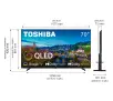 Telewizor Toshiba 70QG5E63DG  70"QLED 4K Google TV Dolby Vision Dolby Atmos DVB-T2