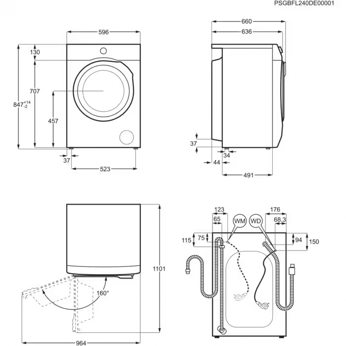 Pralka Electrolux 800 UltraCare EW8F3614QP 10kg 1600obr/min Zdalne sterowanie