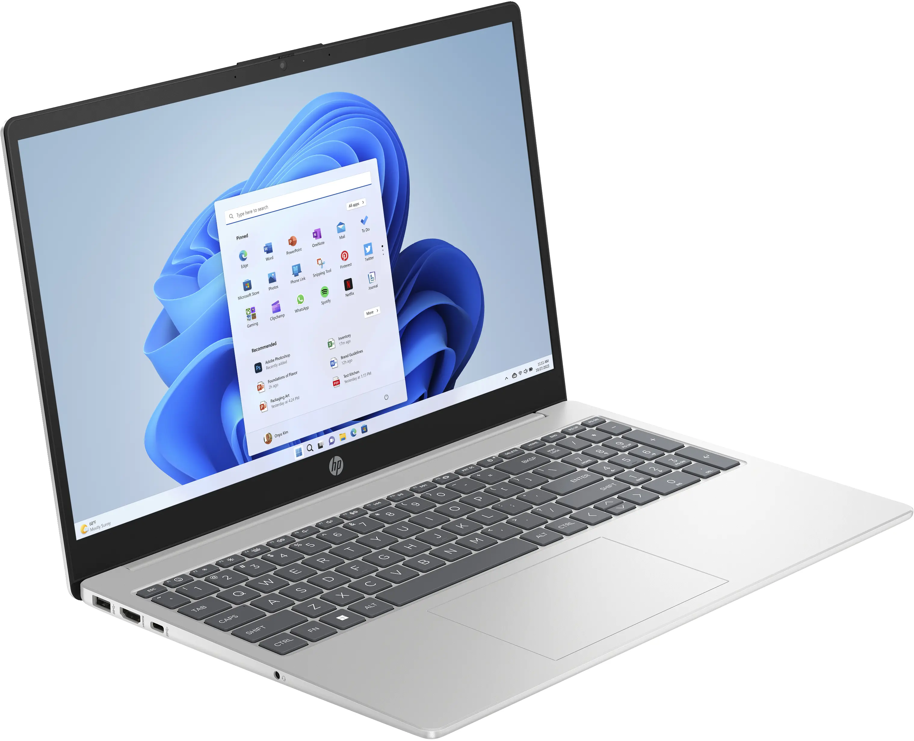 Laptop HP 15-fd0024nw 15,6" i5-1334U 8GB RAM 512GB Dysk SSD Win11 Srebrny