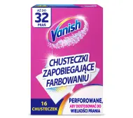 Vanish wyłapujące kolor do 32 prań 16szt.