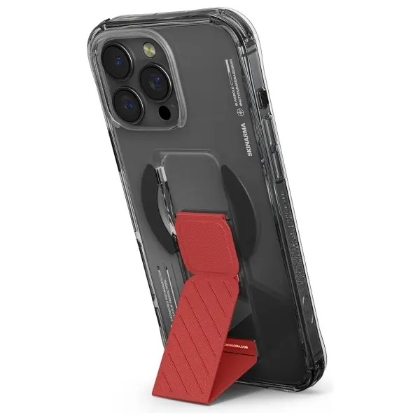 Etui Skinarma Axon Magnetic Charging + Grip Stand iPhone 16 Pro Czarny