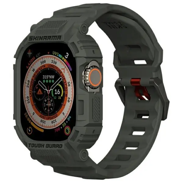 Pasek Skinarma Mecha 2in1 do Apple Watch 49mm Oliwkowy