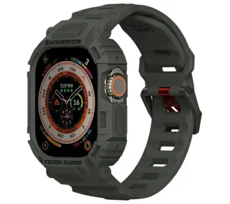 Pasek Skinarma Mecha 2in1 do Apple Watch 49mm Oliwkowy