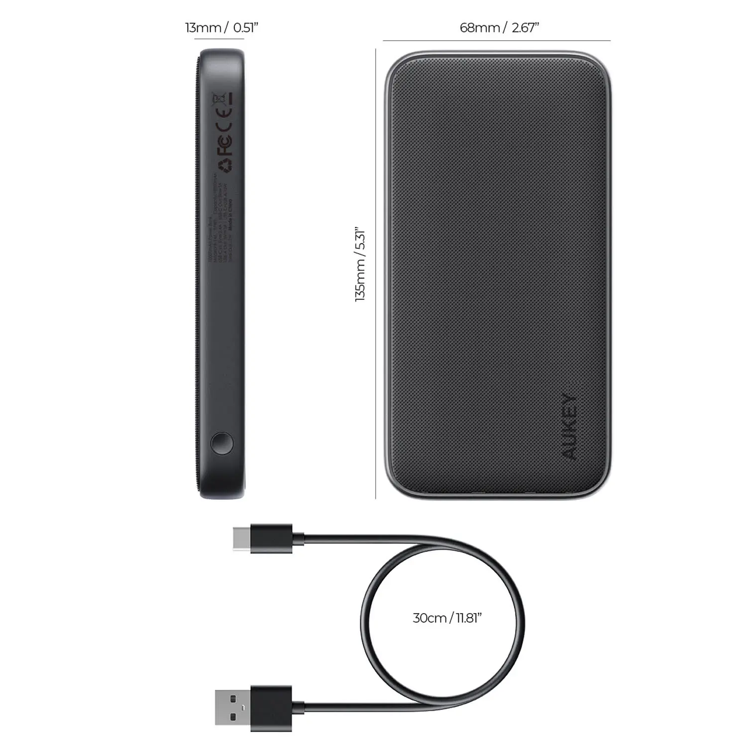 Powerbank Aukey PB-Y46 10000mAh 15W Czarny