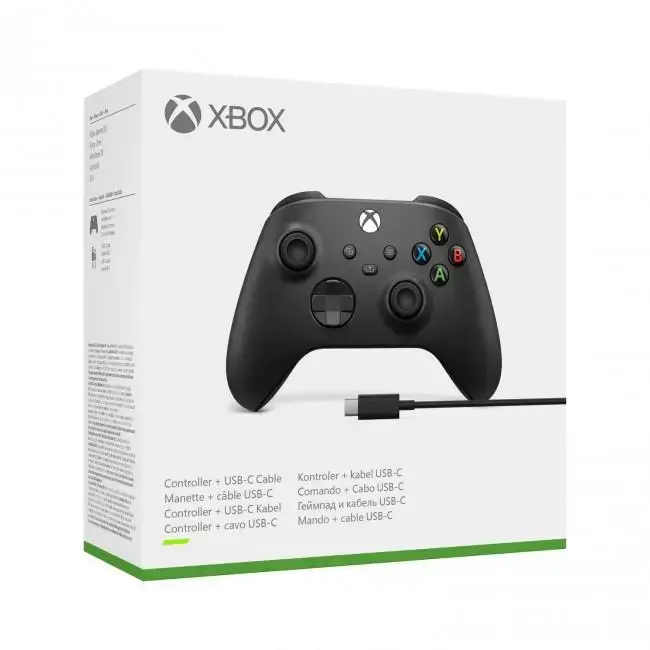 Konsola Xbox Series S 512GB + Dodatkowy Pad Czarny Kabel USB-C