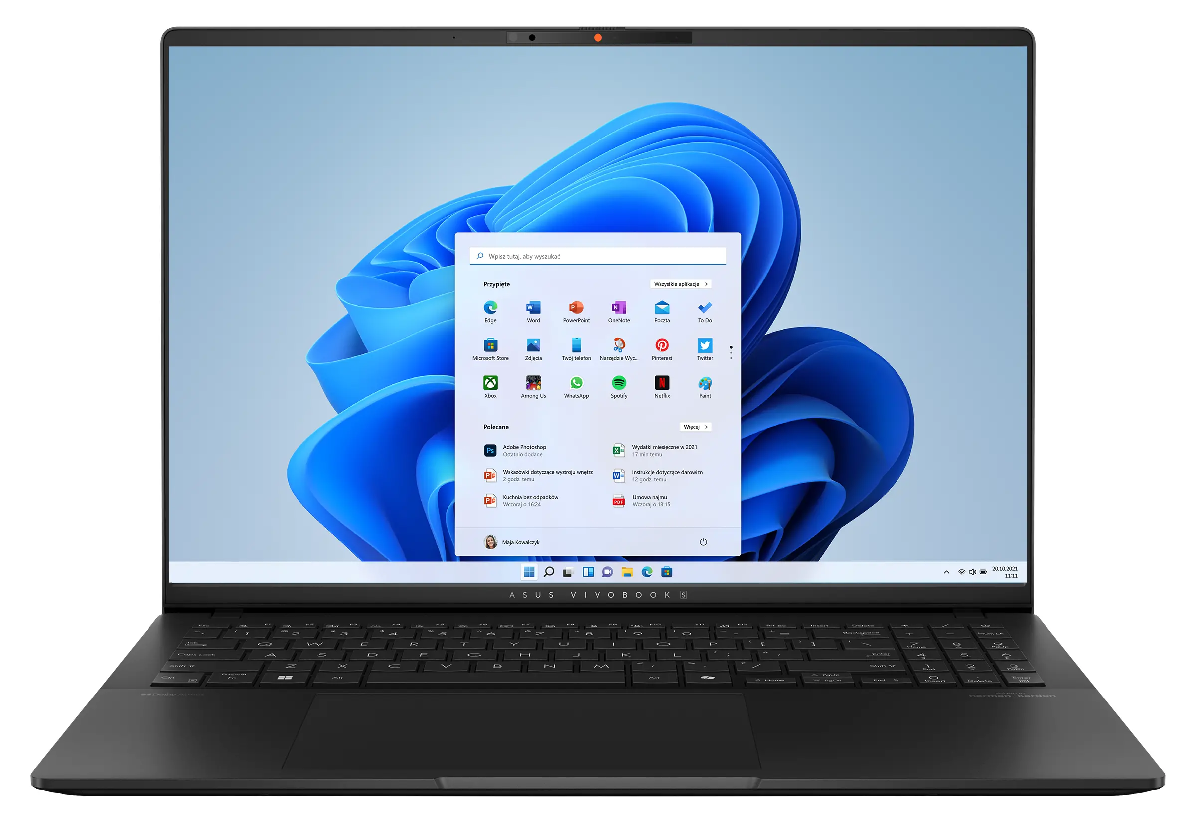 Laptop ASUS Vivobook S 16 OLED S5606CA-RI045W 16" 120Hz Ultra 7 255H 32GB RAM 1TB Dysk SSD Win11 Czarny