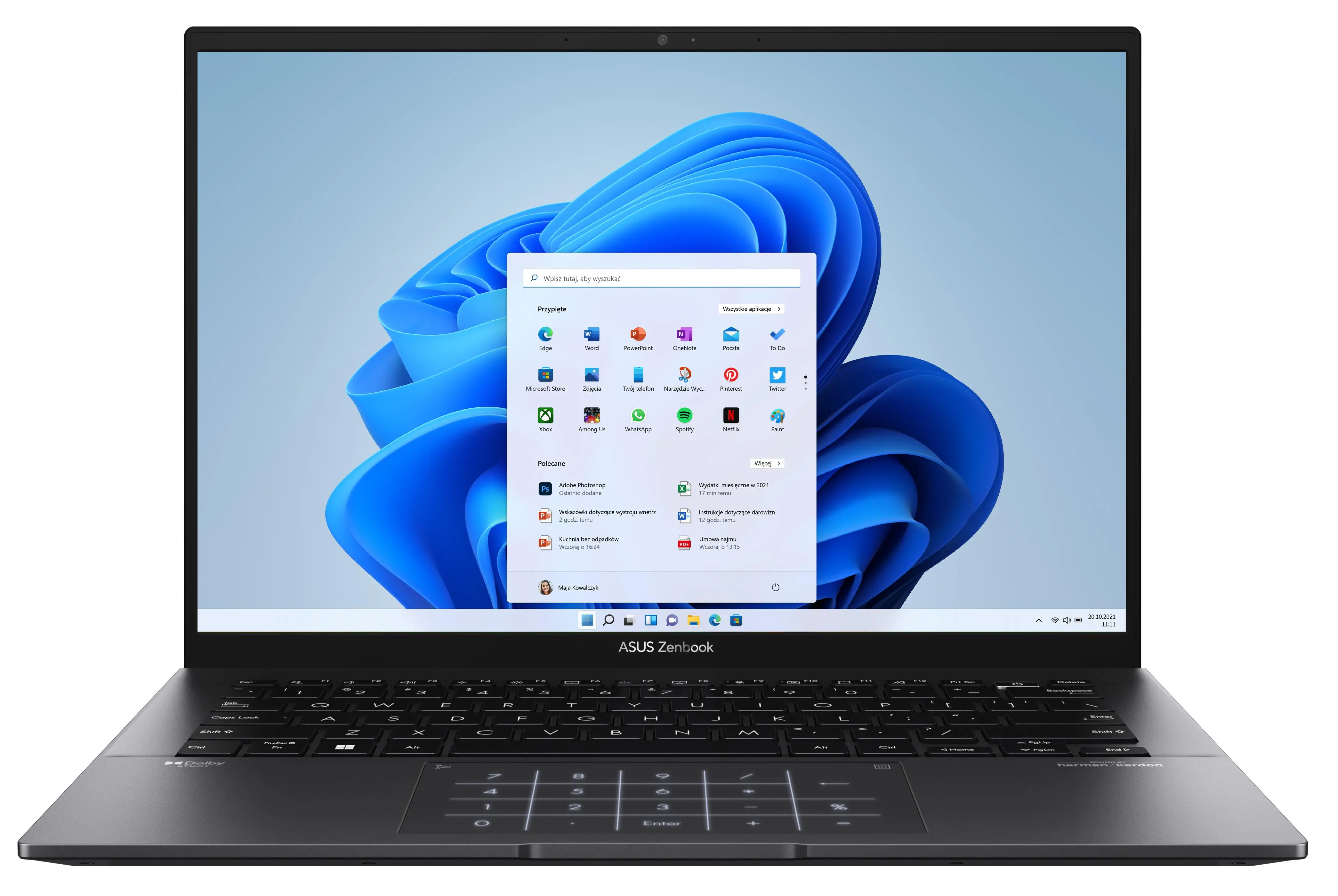 Laptop ASUS ZenBook 14 UM3402YA-KM774W OLED 14" R5 7430U 16GB RAM 512GB Dysk SSD Win11 Czarny