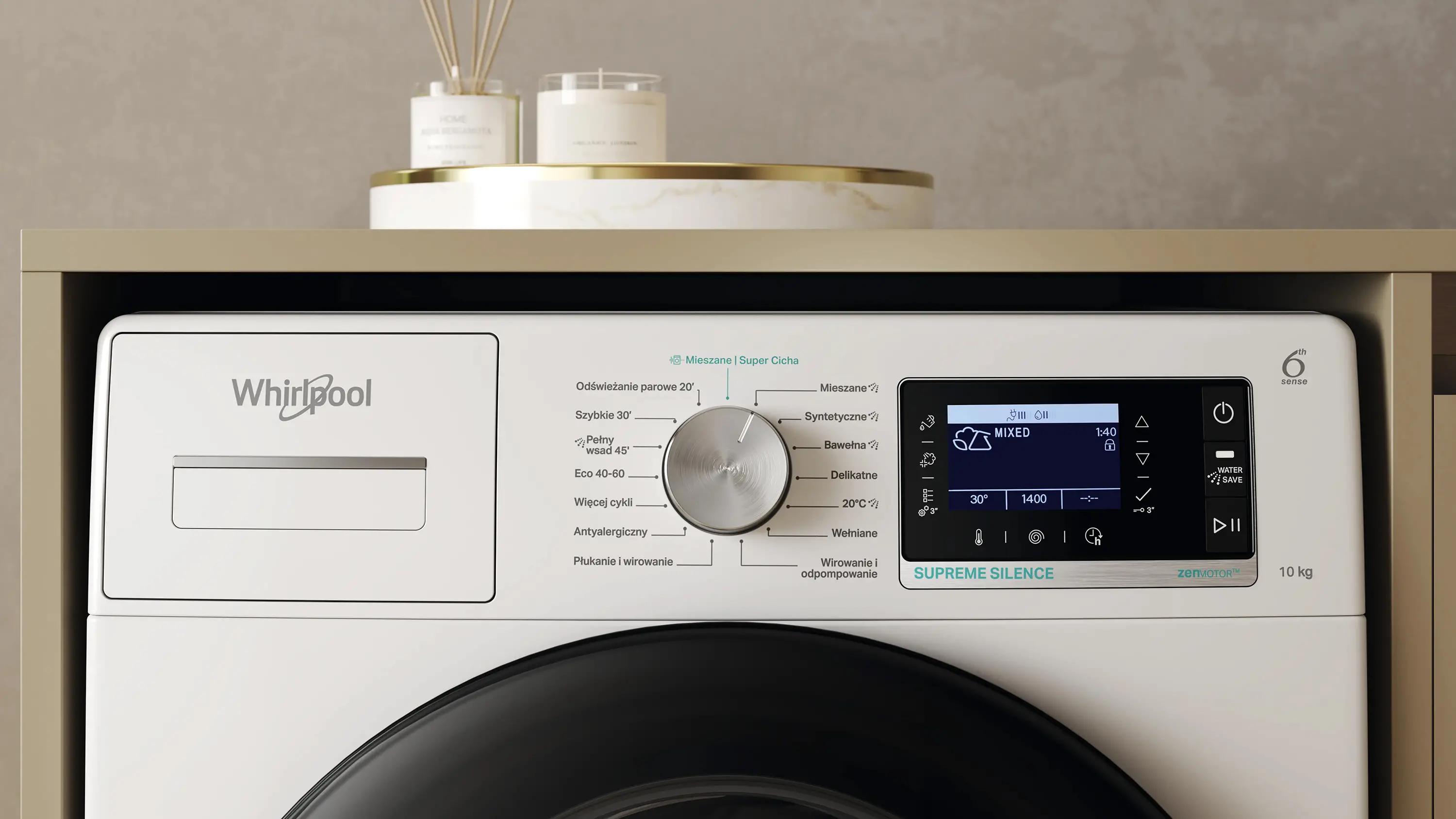 Pralka Whirlpool W7 09 Silence PL 10kg 1400obr/min