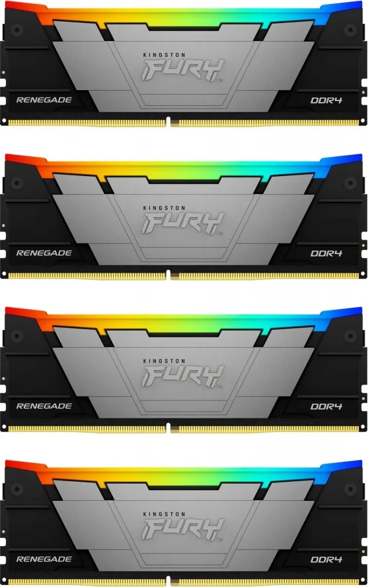 Pamięć RAM Kingston FURY Renegade RGB DDR4 64GB (4 x 16GB) 3200 CL16 Szary