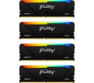 Kingston FURY Beast RGB DDR4 32GB (4 x 8GB) 3600 CL17 Czarny