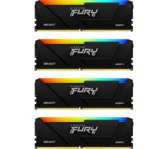 Pamięć RAM Kingston FURY Beast RGB DDR4 32GB (4 x 8GB) 3600 CL17 Czarny