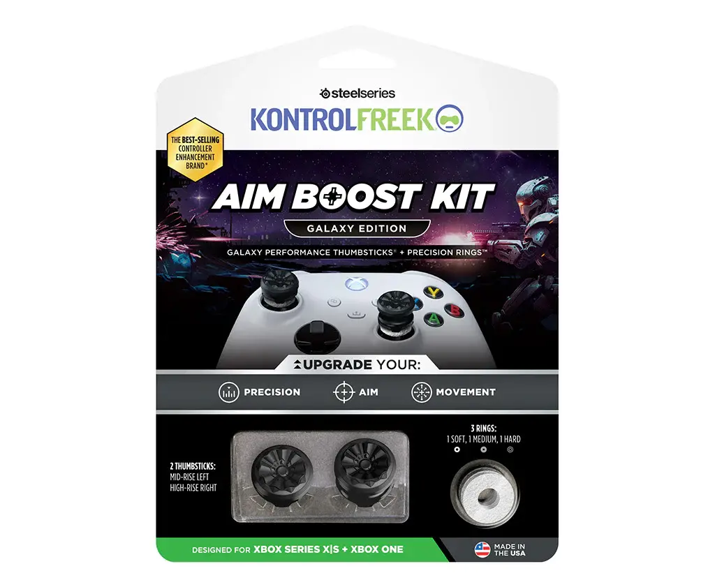 Nakładka SteelSeries Kontrolfreek 6204-XBX Aim Boost Kit Black Galaxy Edition