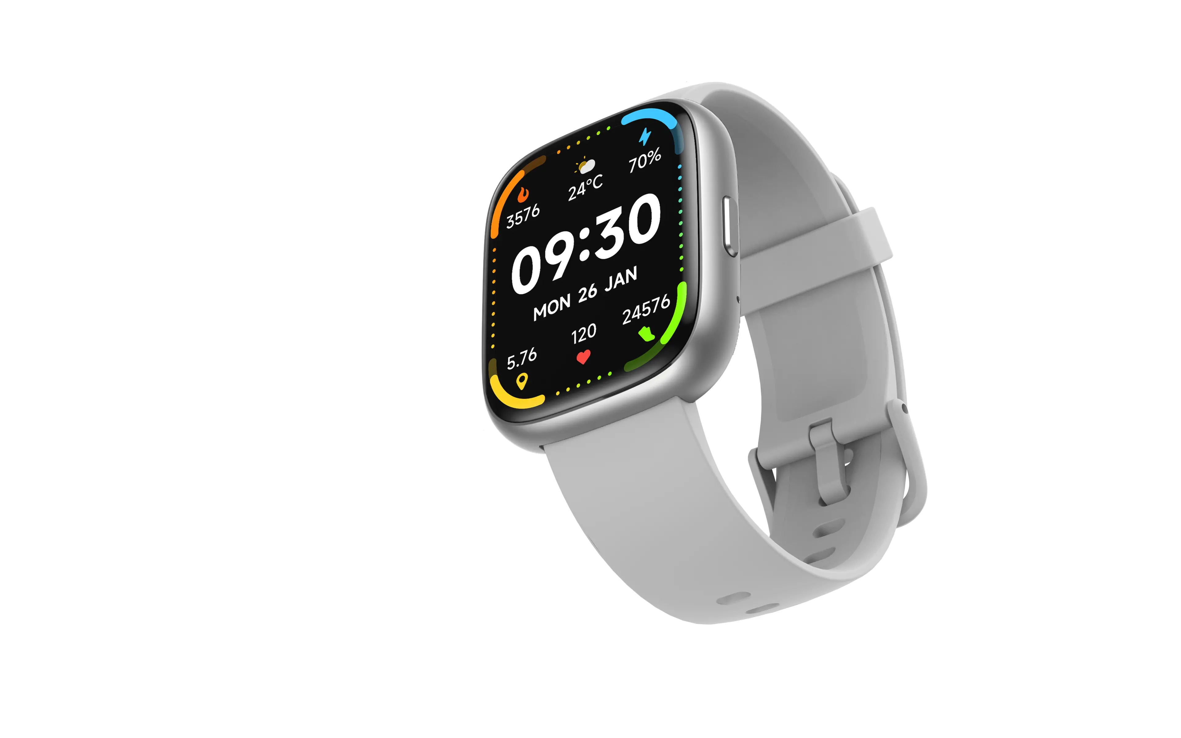 Smartwatch Ecowatch 6 46mm Srebrny