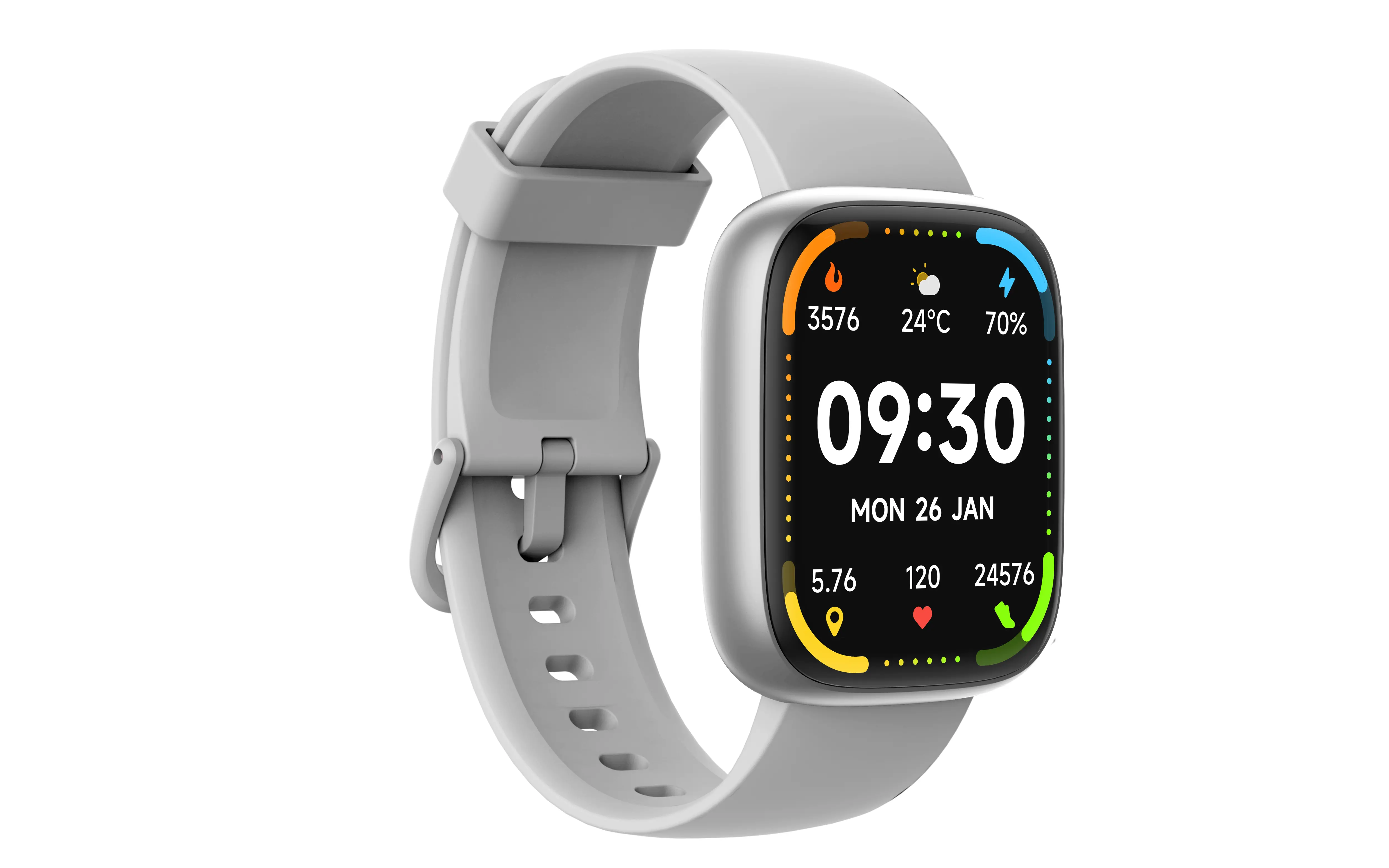 Smartwatch Ecowatch 6 46mm Srebrny