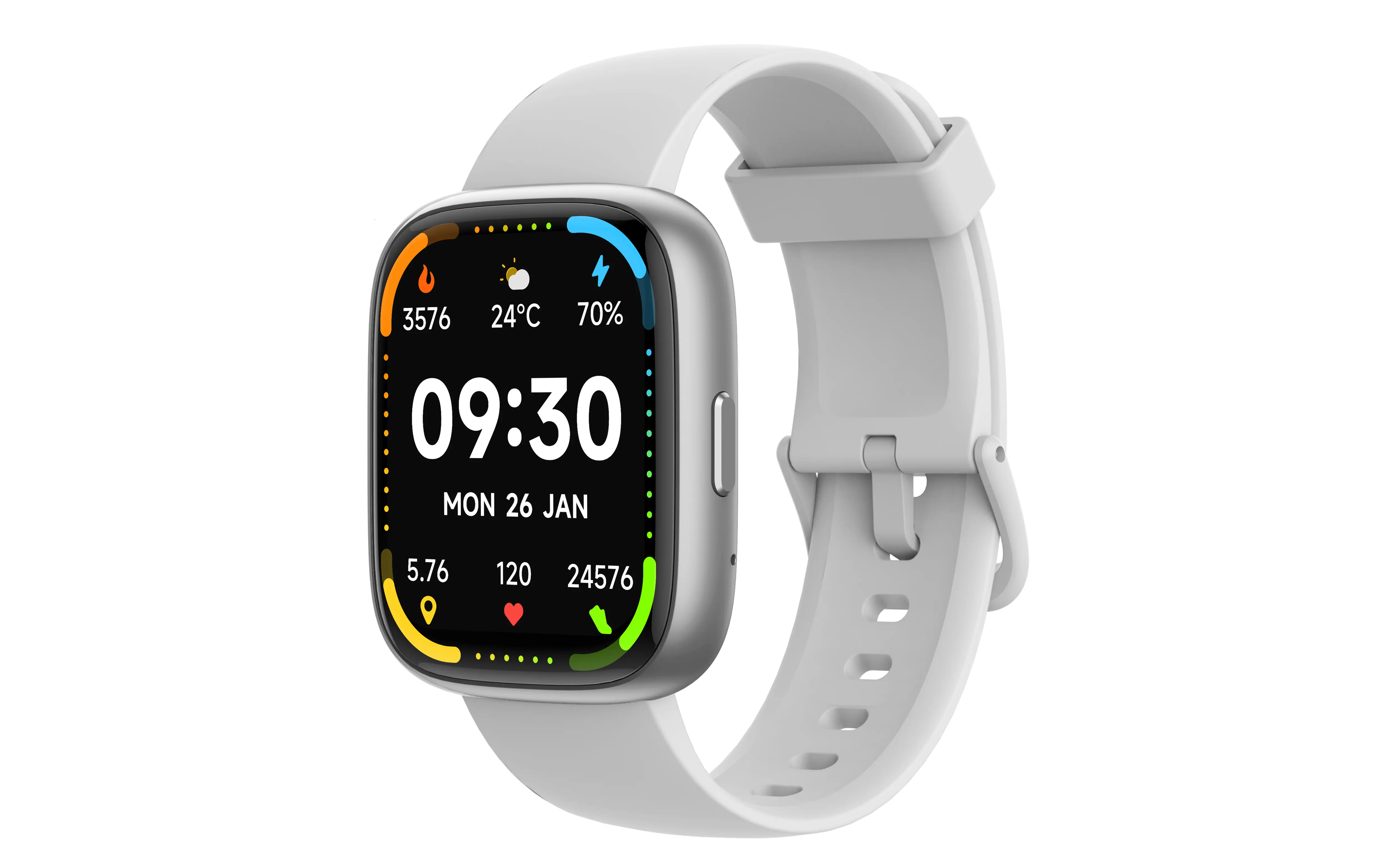 Smartwatch Ecowatch 6 46mm Srebrny
