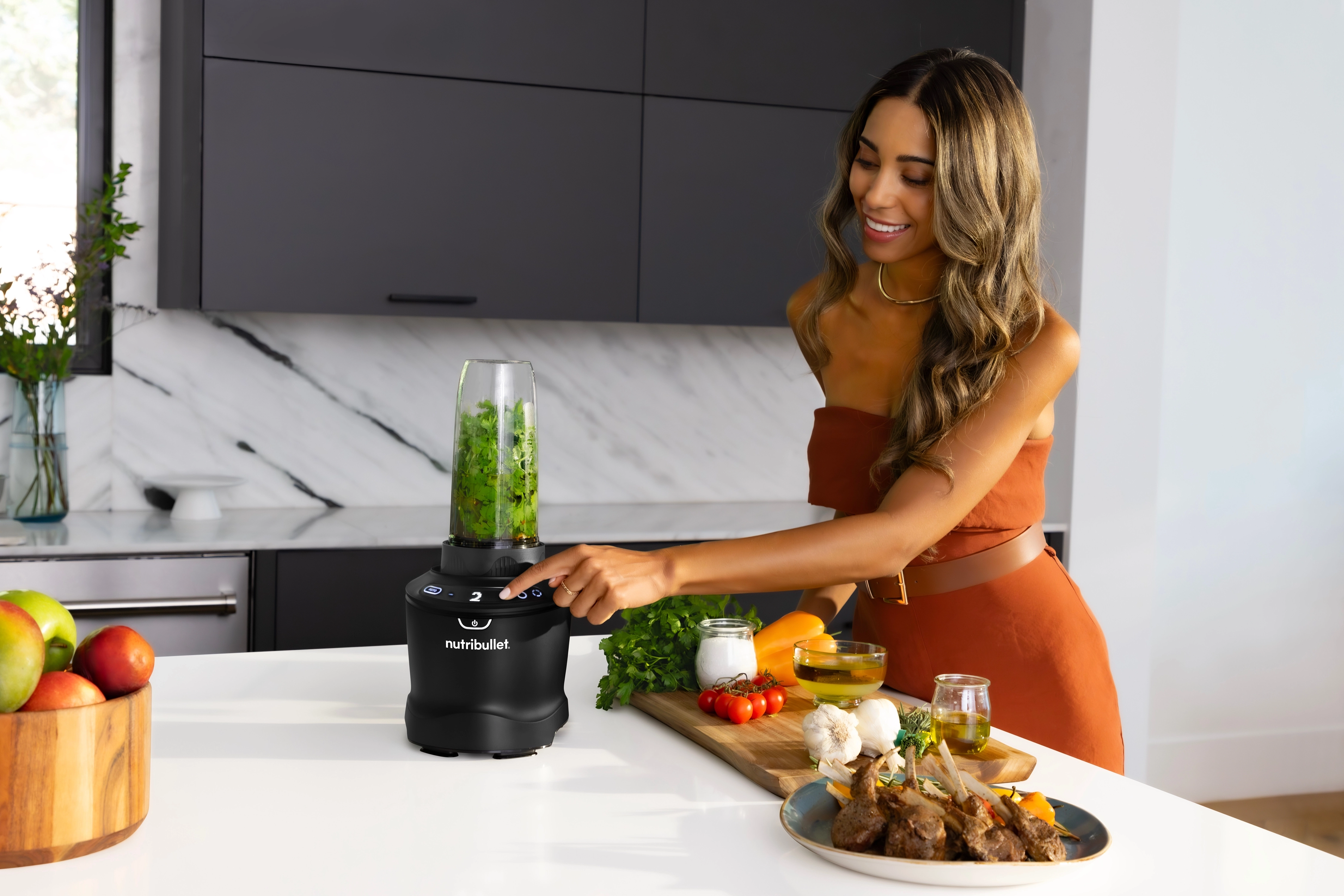 Blender kielichowy Nutribullet Combo NBF550DG 1,8l 2 butelki