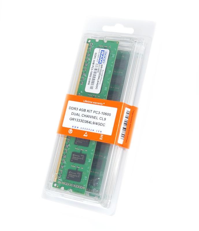 Pamięć RAM GoodRam DDR3 4GB PC1333 DUAL CL9