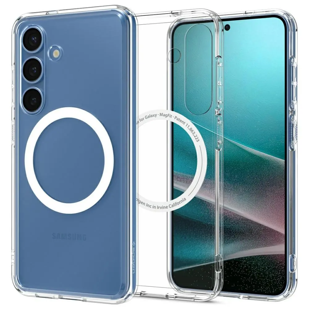 Etui Spigen Ultra Hybrid Mag MagSafe do Galaxy S25 Plus Biały