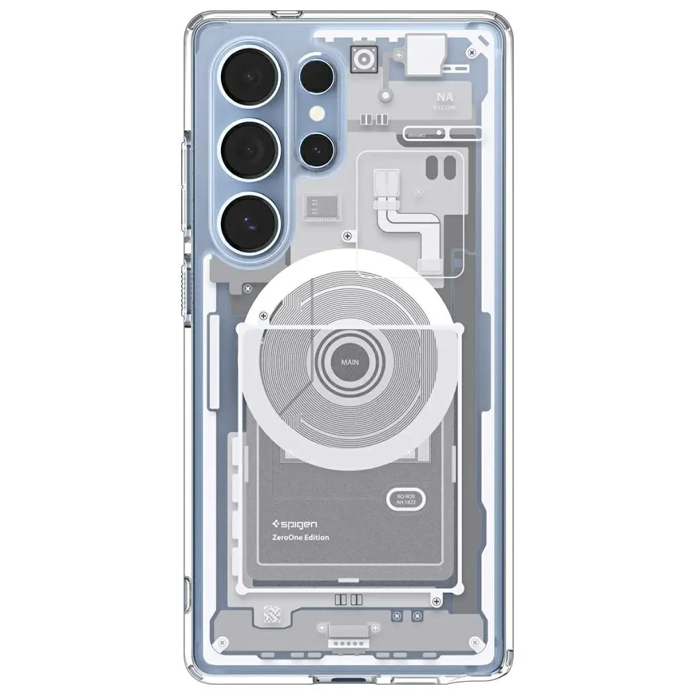 Etui Spigen Ultra Hybrid Mag MagSafe do Galaxy S25 Ultra Biały