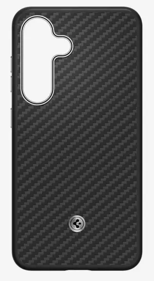 Etui Samsung Enzo Aramid Case do Galaxy S25 Czarno-srebrny