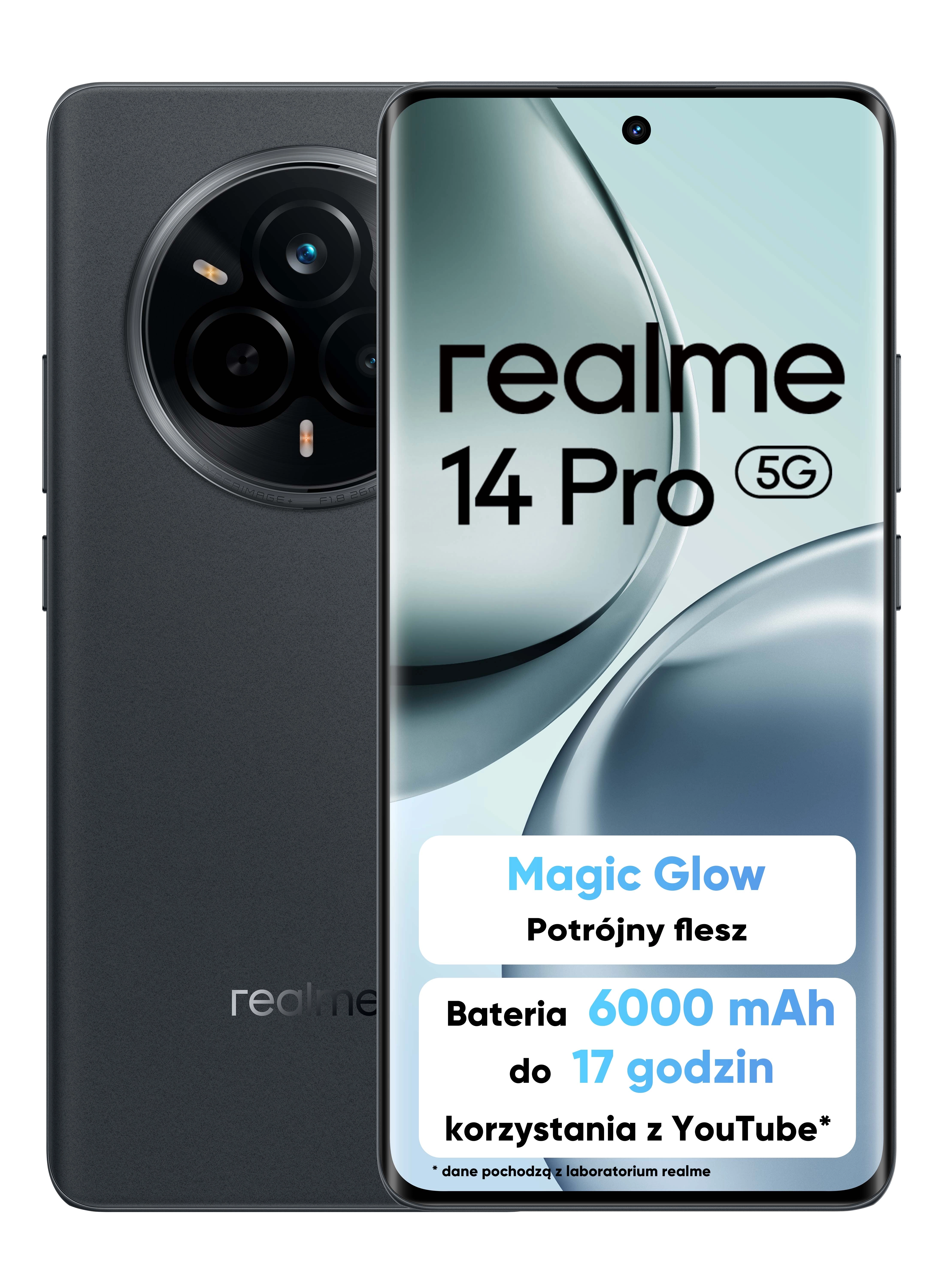 Smartfon realme 14 Pro 5G 8/256GB 6,77" 120Hz 50Mpix Szary
