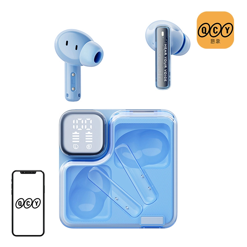 Słuchawki bezprzewodowe QCY MeloBuds Neo T31 Dokanałowe Bluetooth 5.3 Niebieski