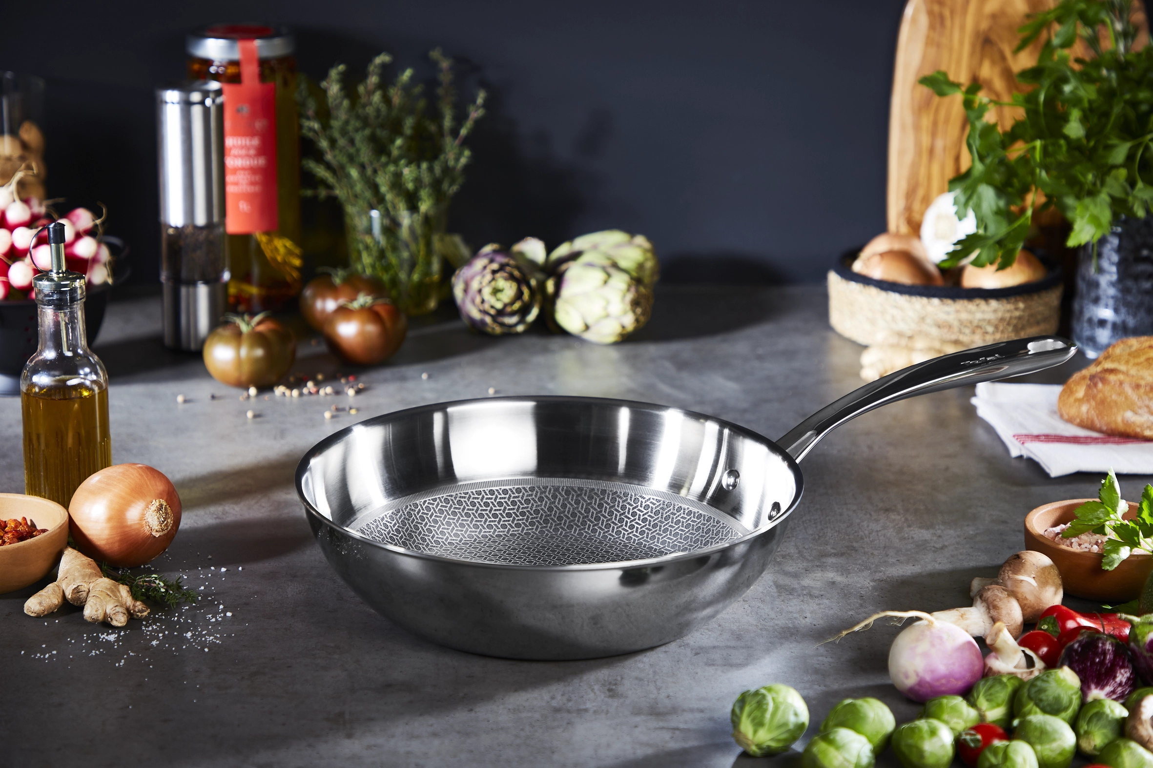 Patelnia Tefal Eternal Mesh E4970634 Indukcja Nieprzywierająca 28cm