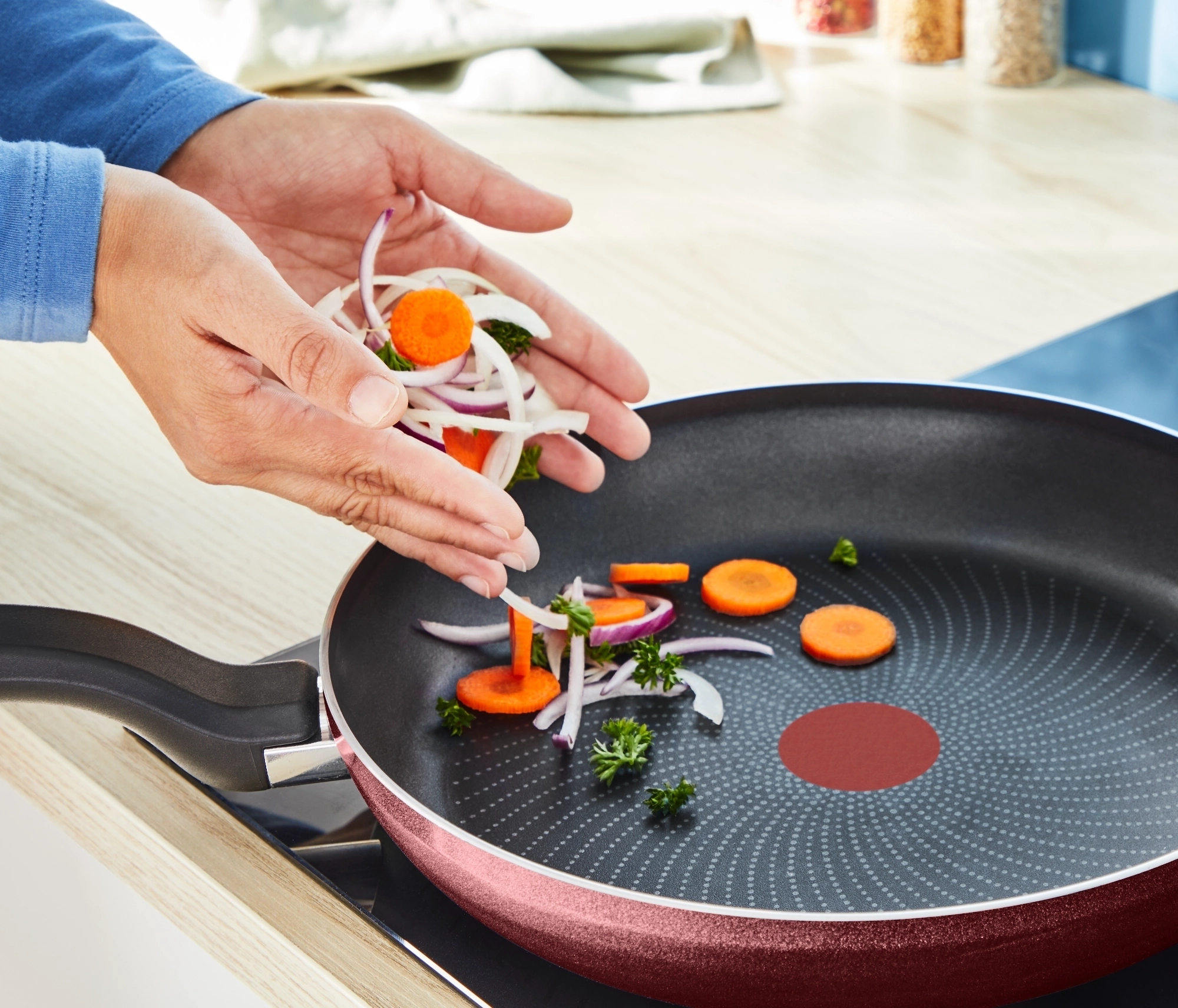 Patelnia Tefal Simply Cook H0581902 Indukcja Titanium 28cm