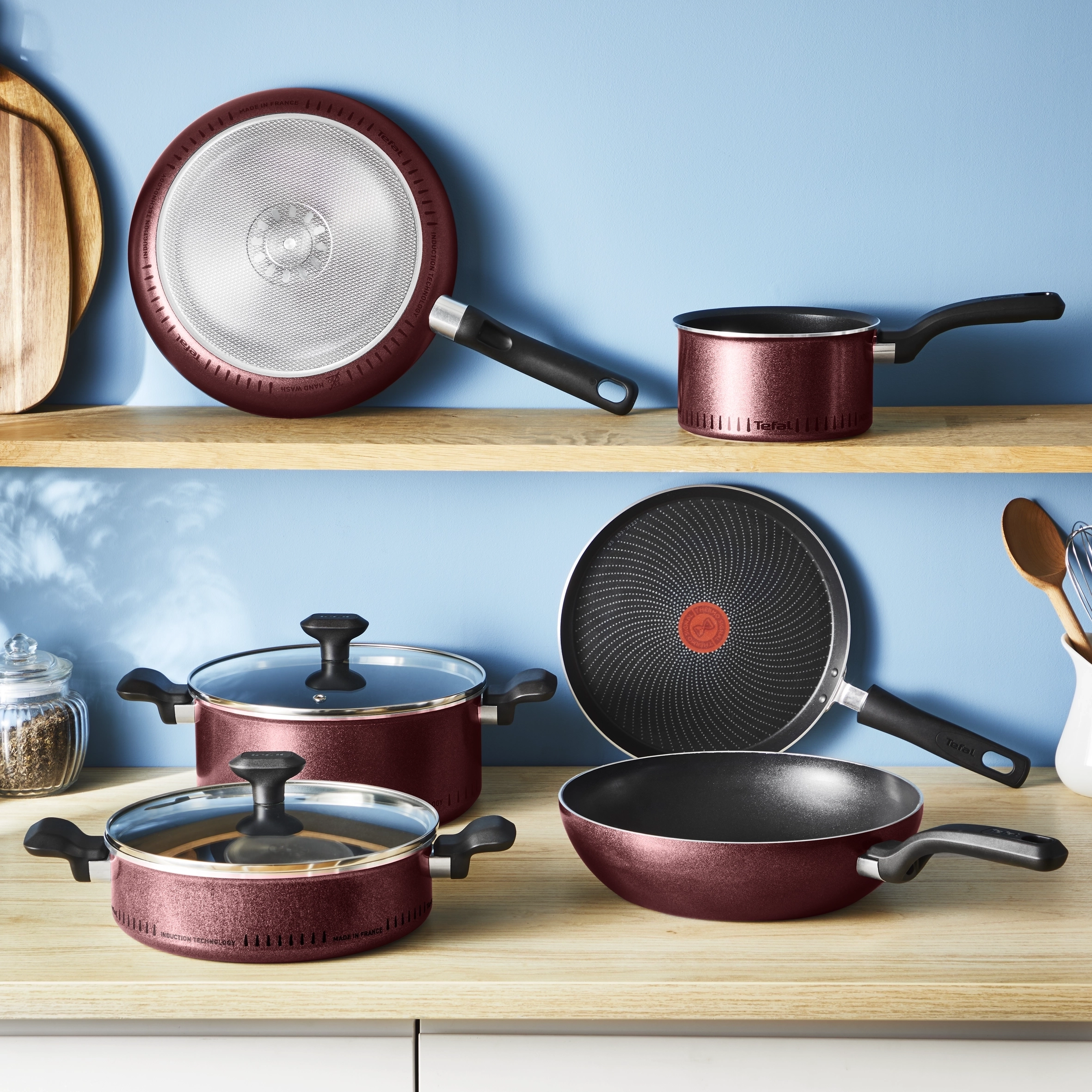 Patelnia Tefal Simply Cook H0581902 Indukcja Titanium 28cm