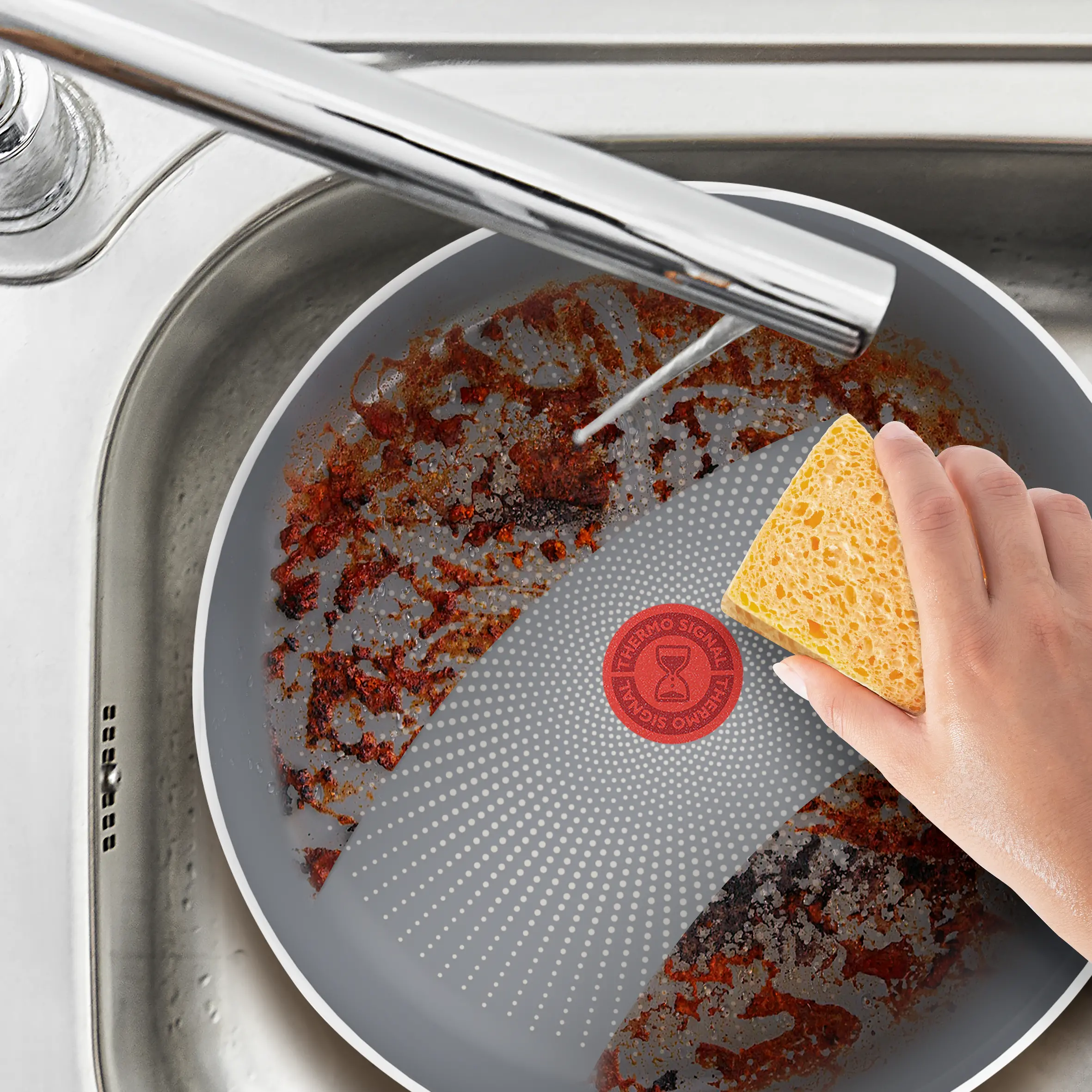 Patelnia Tefal Halo C3123253 Indukcja Titanium 24cm