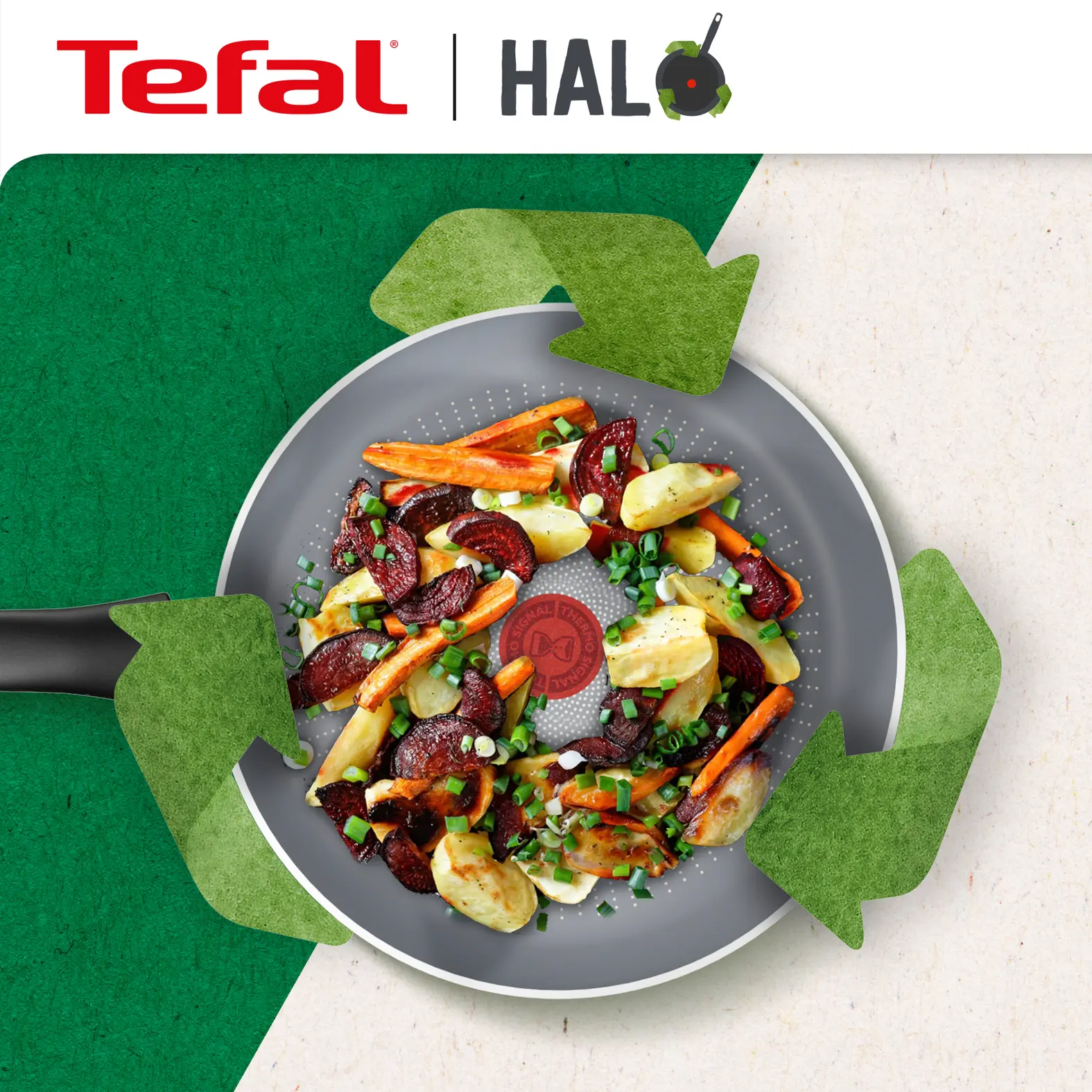 Patelnia Tefal Halo C3123253 Indukcja Titanium 24cm
