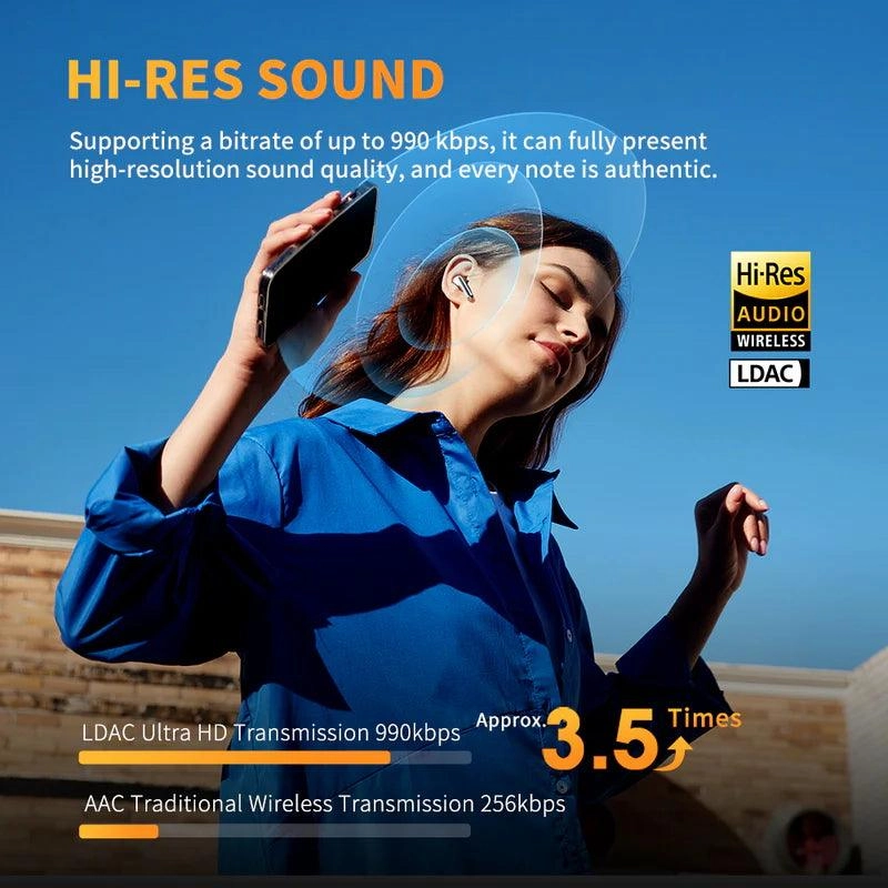 Słuchawki bezprzewodowe QCY AilyBuds Pro+ HT10 Pro, ANC Douszne Bluetooth 5.3 Zielony