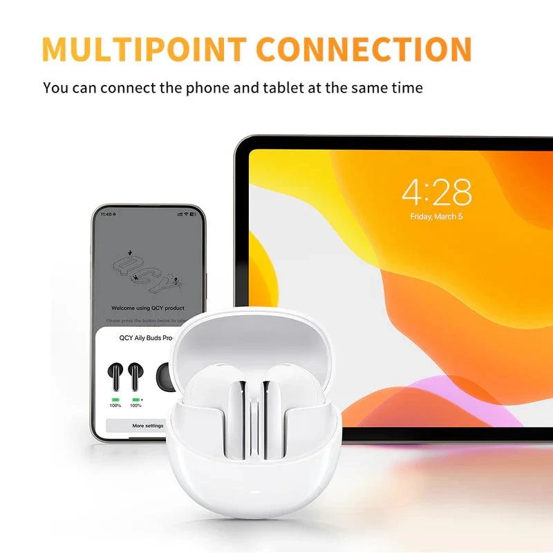 Słuchawki bezprzewodowe QCY AilyBuds Pro+ HT10 Pro, ANC Douszne Bluetooth 5.3 Zielony
