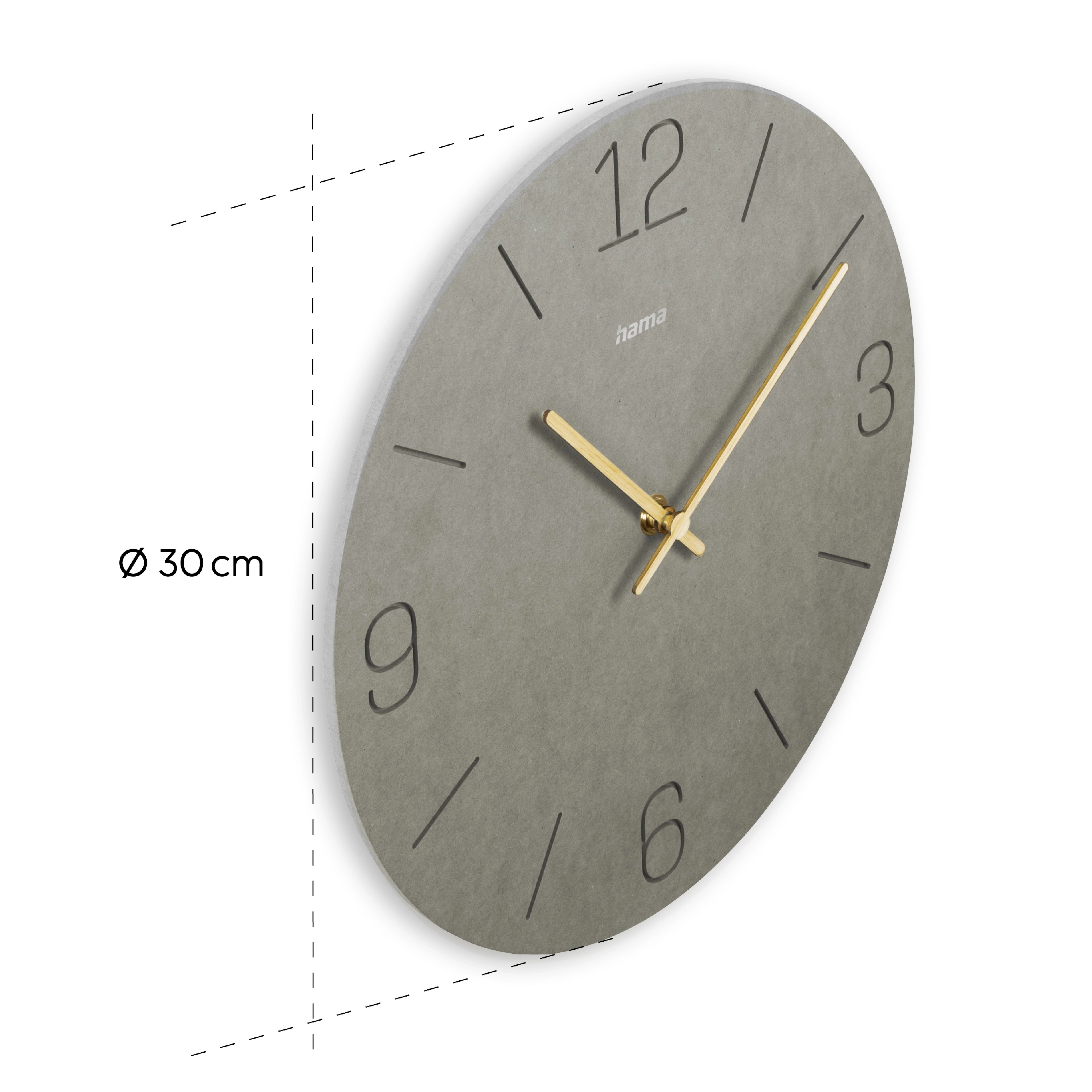 Zegar ścienny Hama Crete MDF 30cm