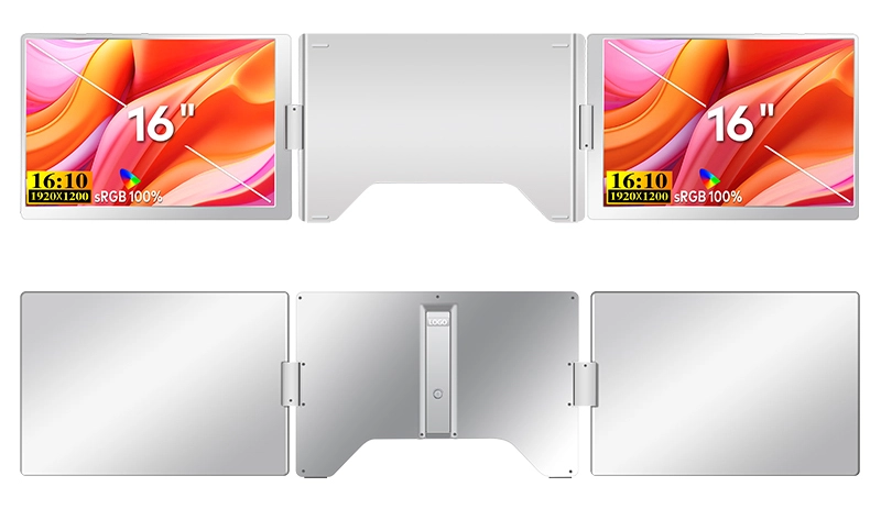 Monitor Extralink Smart Life S880 2-Screen 16" Full HD IPS 60Hz do laptopa 12" do 18,5"