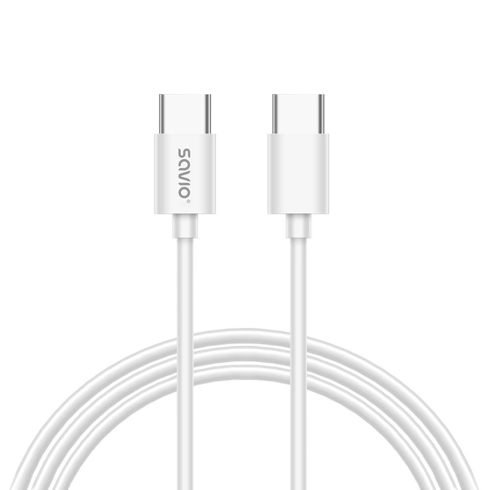 Ładowarka sieciowa Savio LA-10 30W + kabel USB-C Biały