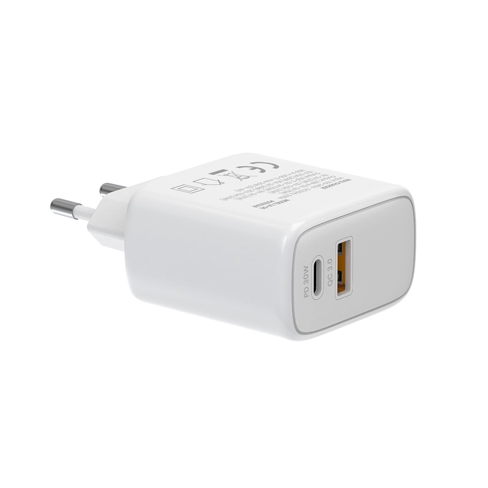 Ładowarka sieciowa Savio LA-10 30W + kabel USB-C Biały