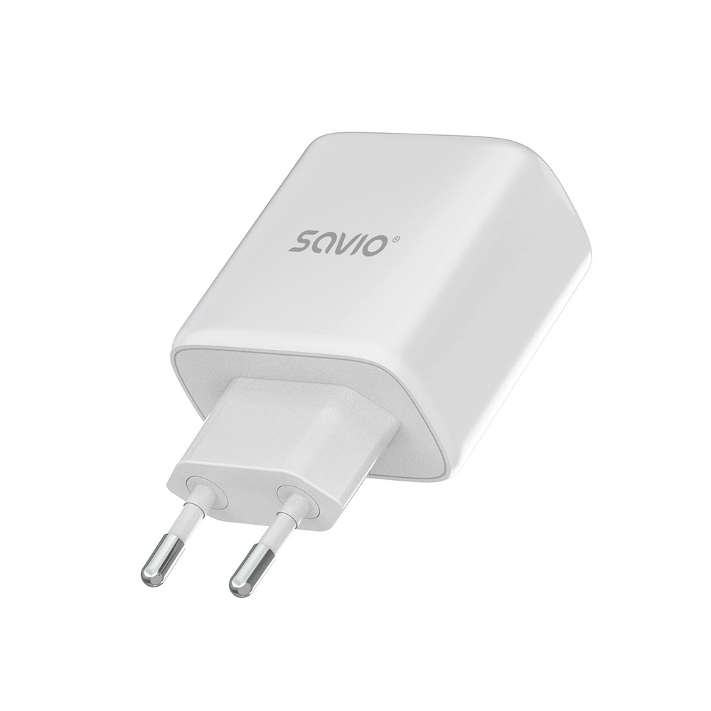 Ładowarka sieciowa Savio LA-10 30W + kabel USB-C Biały