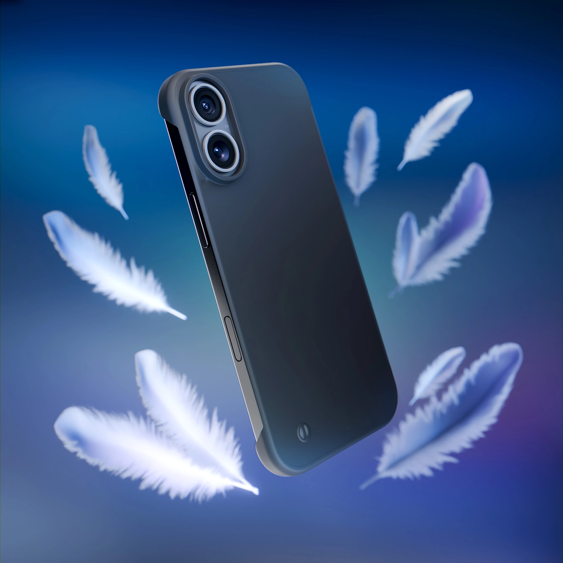 Etui 3mk Just20g Clear Case do iPhone 16 Czarny