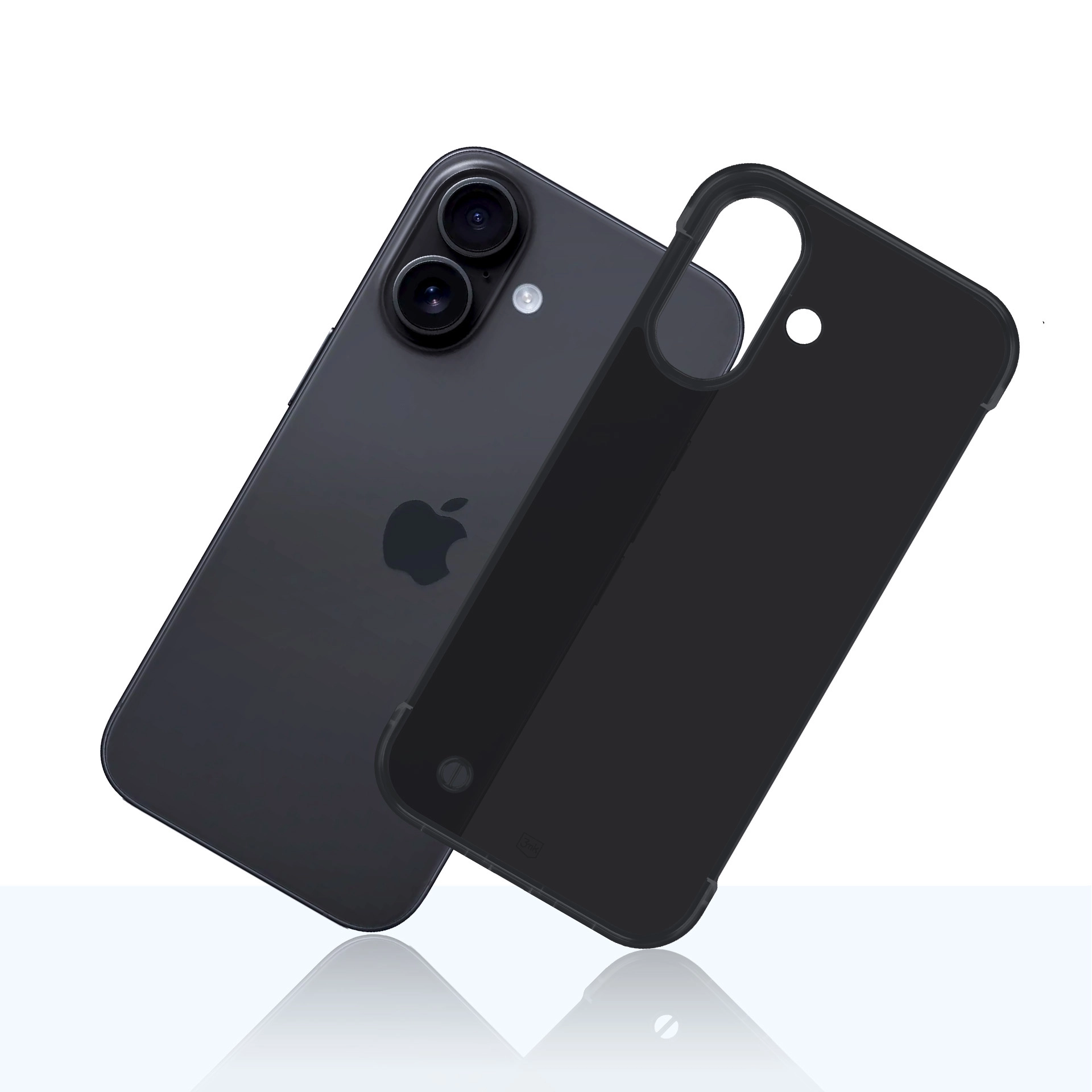 Etui 3mk Just20g Clear Case do iPhone 16 Czarny