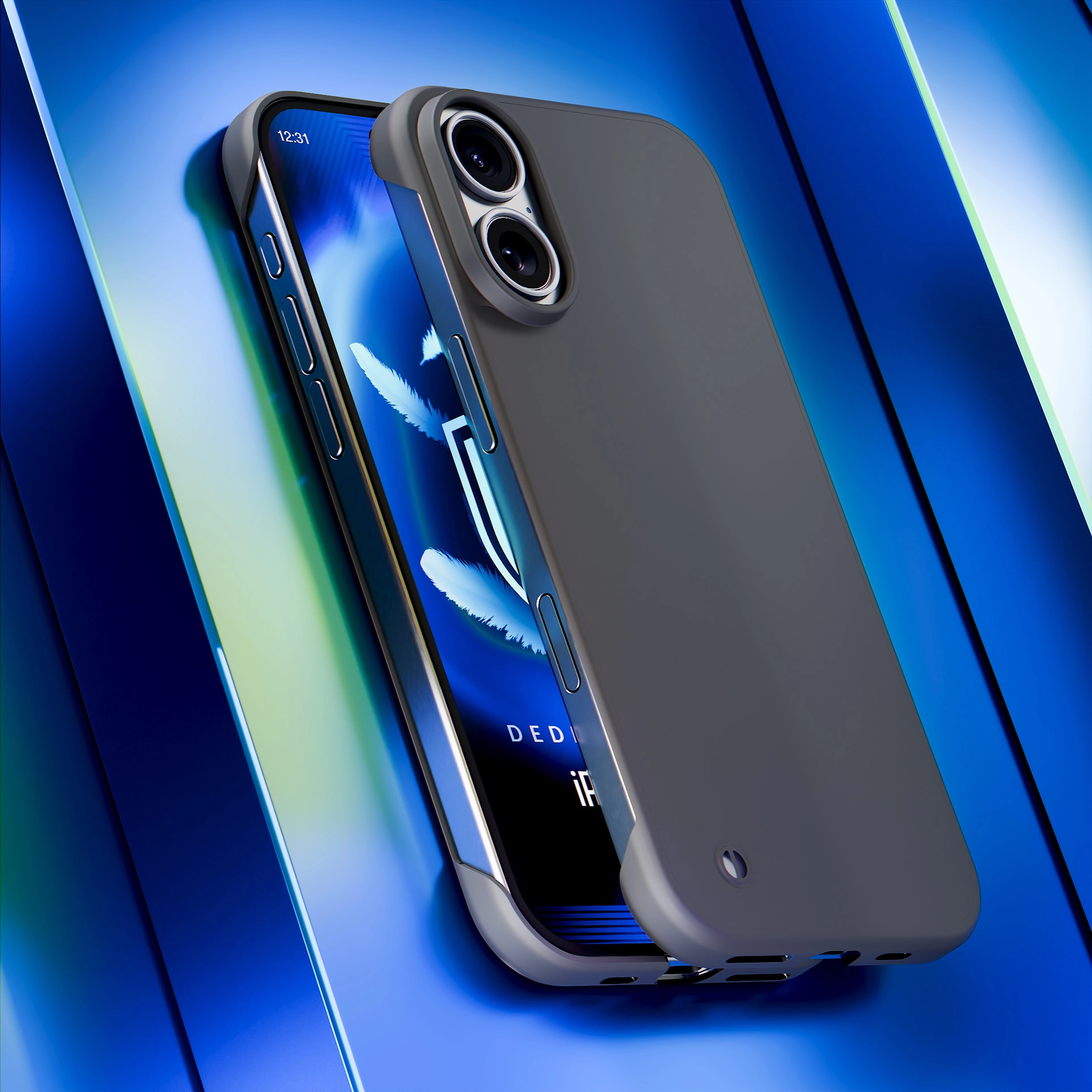 Etui 3mk Just20g Clear Case do iPhone 16 Czarny