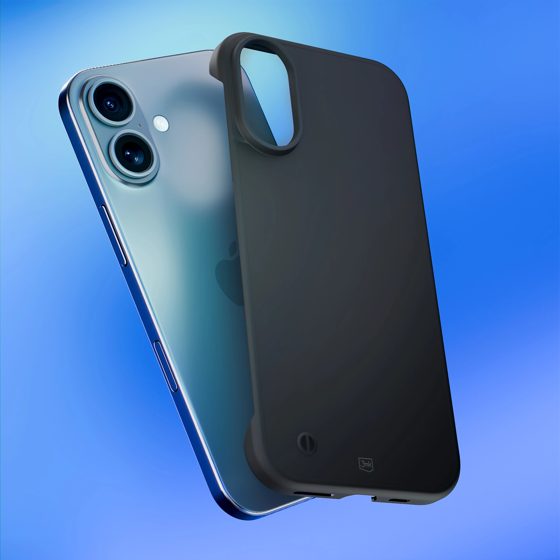 Etui 3mk Just20g Clear Case do iPhone 16 Czarny