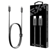NEXT ONE USB-C do USB-C Metallic 1,2m Szary
