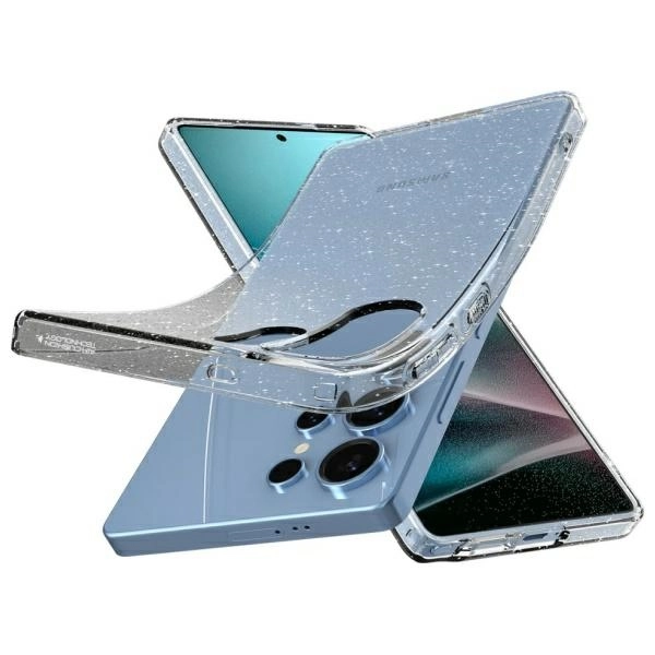 Etui Spigen Liquid Crystal Glitter do Galaxy S25 Ultra Przezroczysty