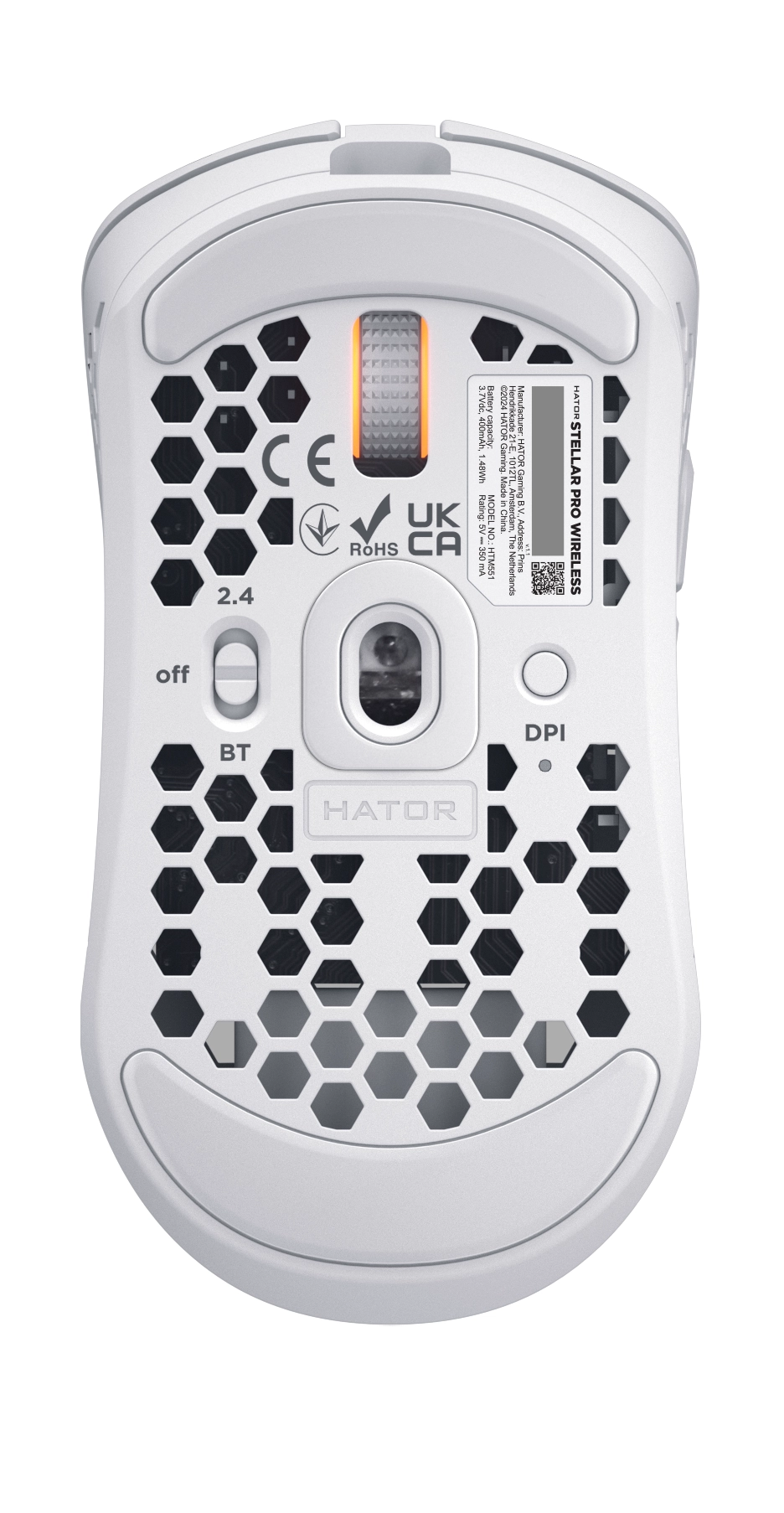 Myszka gamingowa Hator Stellar Pro Wireless Biały