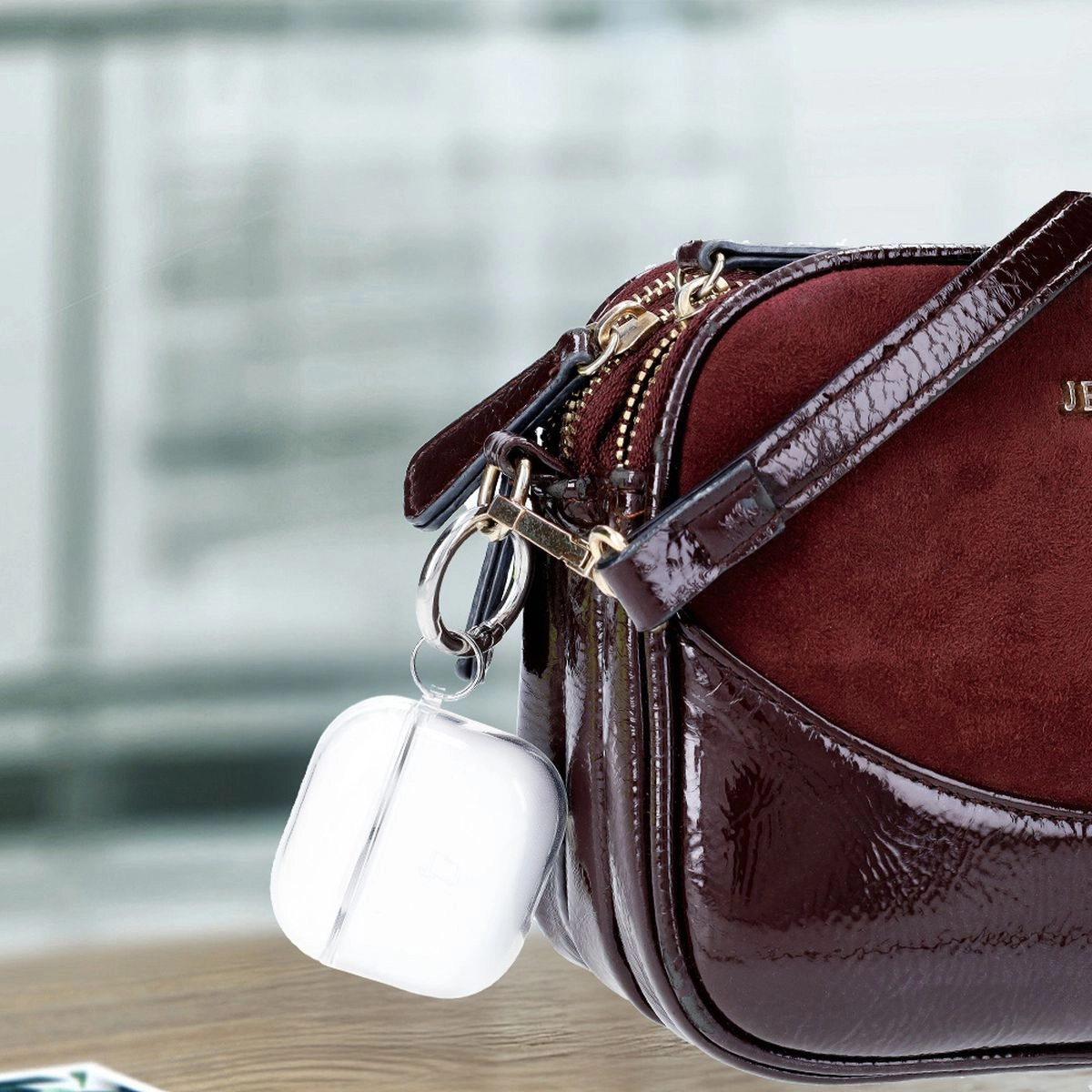 Etui na słuchawki Bizon Case Headphone Clear do AirPods 4 Przeźroczysty