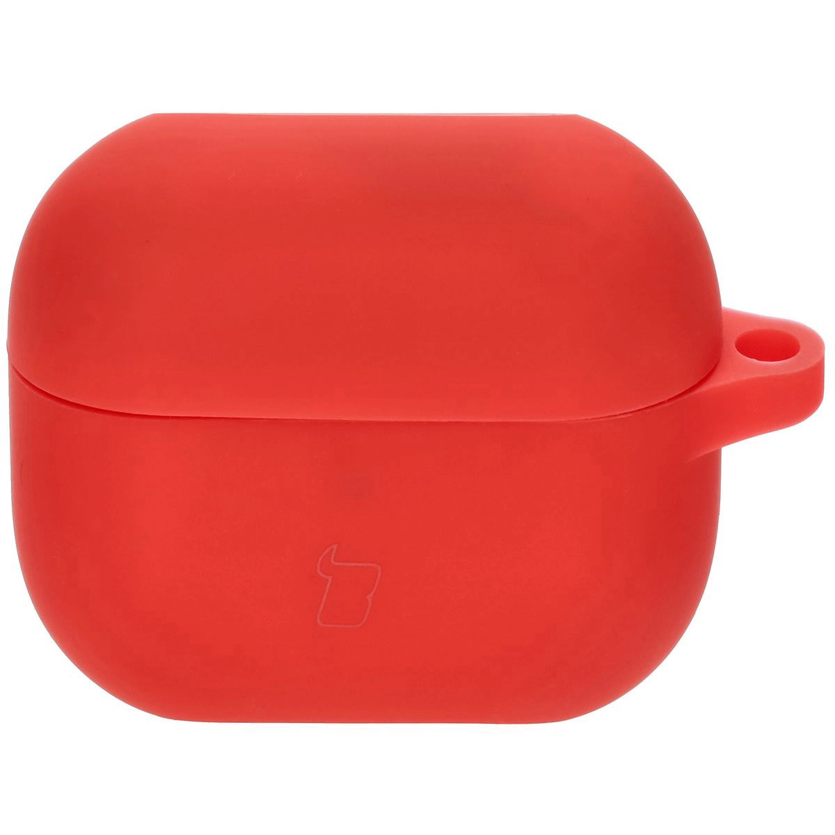Etui na słuchawki Bizon Silikonowe z karabińczykiem do Samsung Galaxy Buds 3/3 Pro Czerwony
