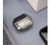 Etui na słuchawki Bizon Elastyczne z karabińczykiem do Samsung Galaxy Buds 3/3 Pro Przezroczysto-czarny